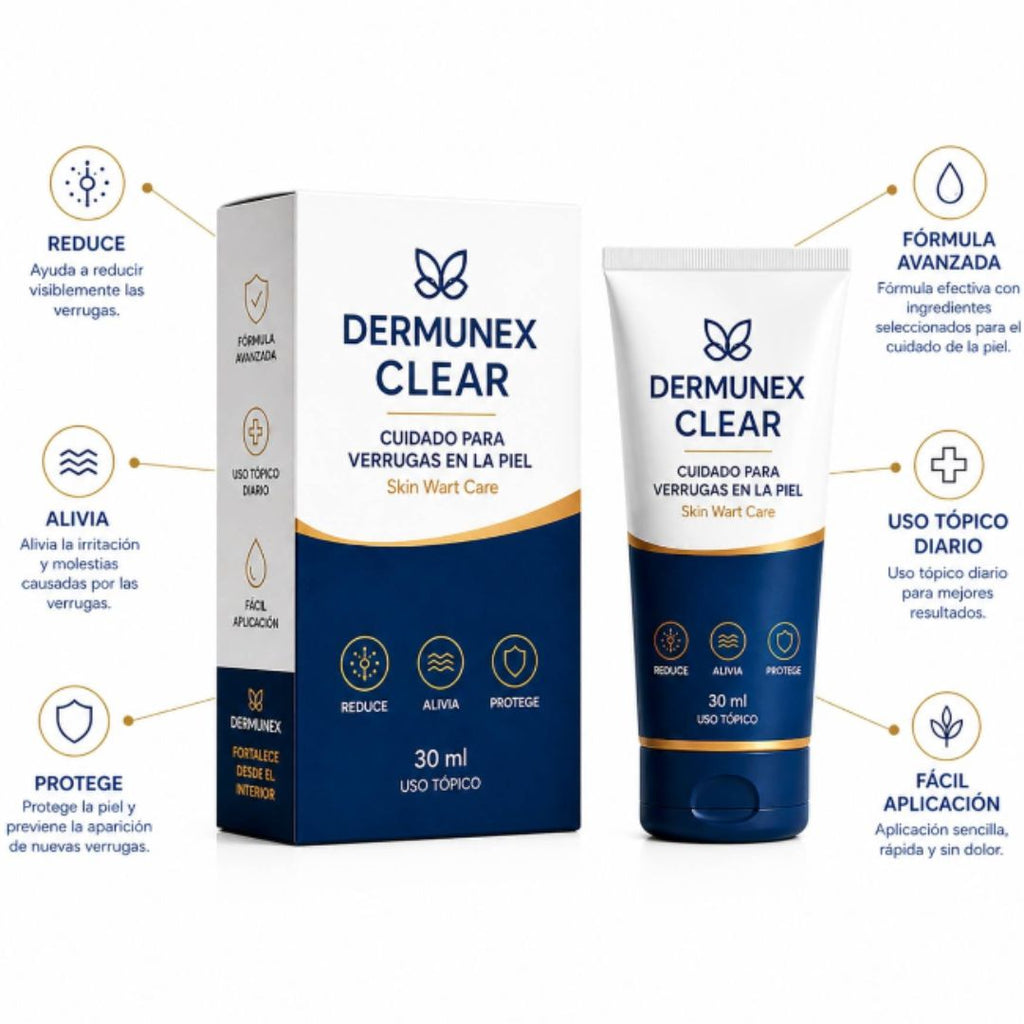 DERMUNEX CLEAR®- Crema Avanzada para Verrugas en la Piel