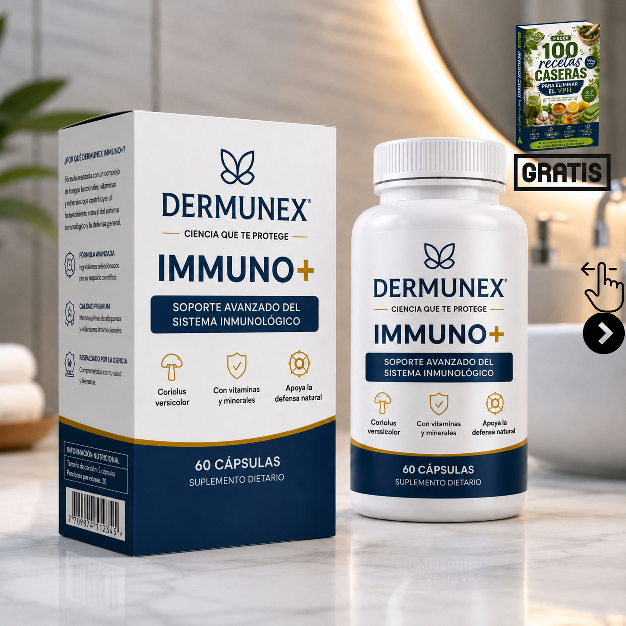 DERMUNEX IMMUNO+®-ELIMINADOR DE VERRUGAS CAUSADAS POR VPH